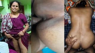 Maid Aunty Affair Flashing Pussy Fucks – For Owner Cock
